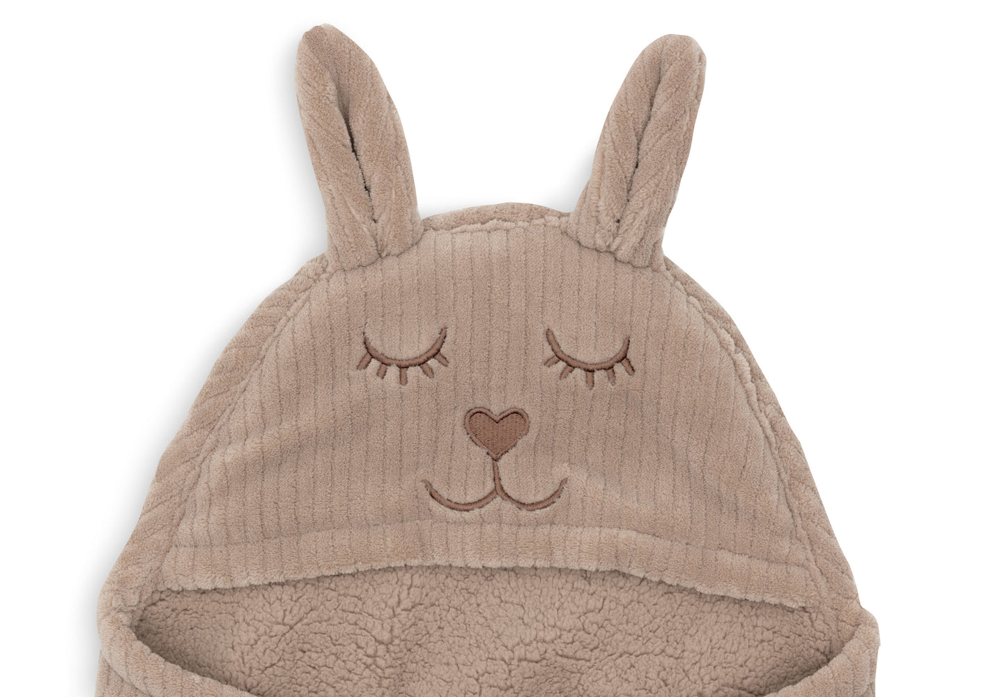 Couverture portefeuille Bunny Cloudy Rib - Milky Coffee