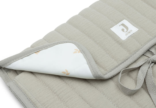 Tapis à langer nomade - Gaze de coton Olive Green