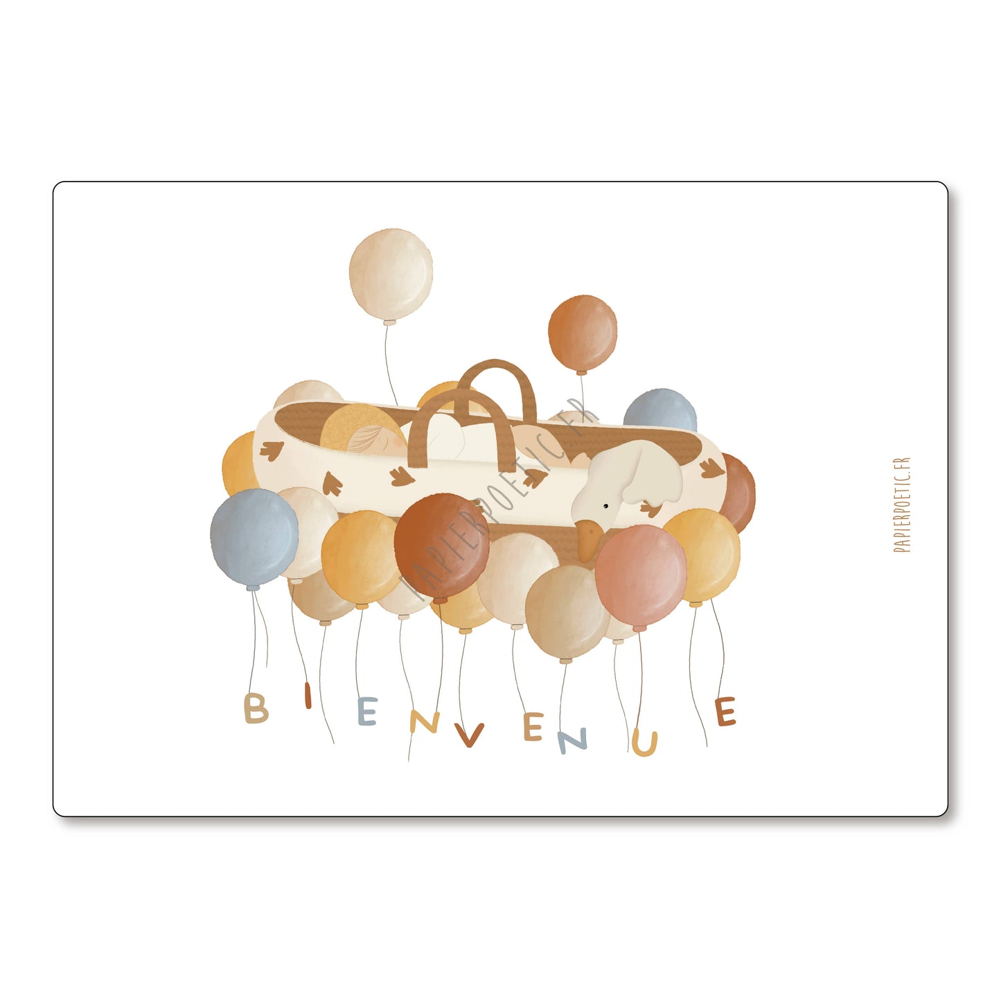 Carte "Berceau ballons"