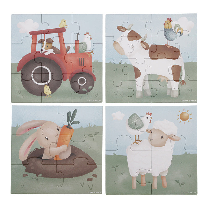 Puzzle 4 en 1 - Little Farm