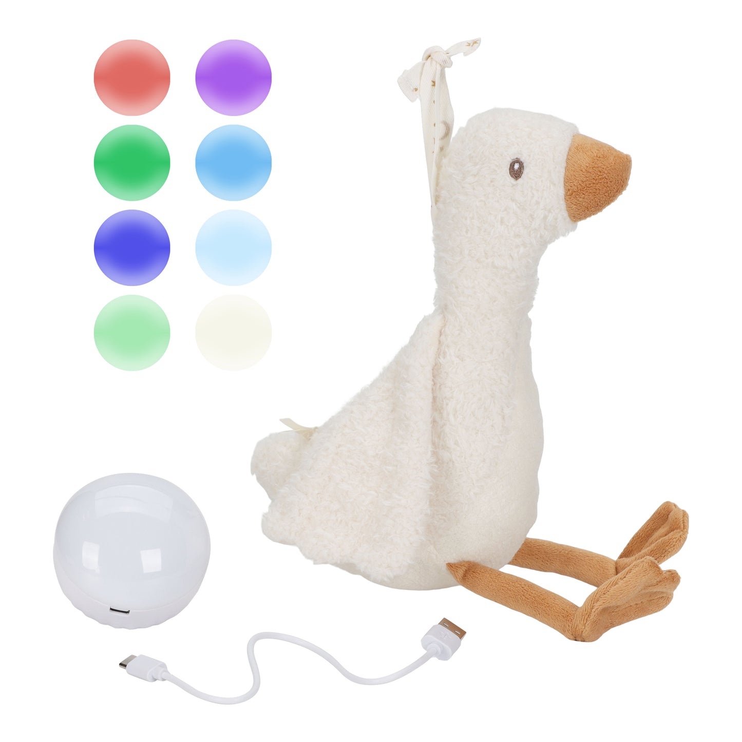 Peluche Oie musicale et lumineuse - Newborn