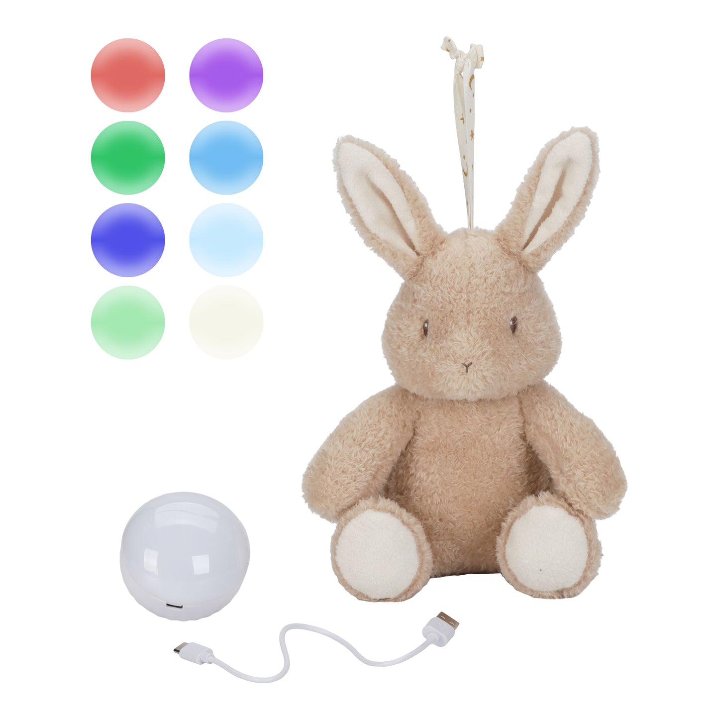 Peluche Lapin musicale et lumineuse - Newborn