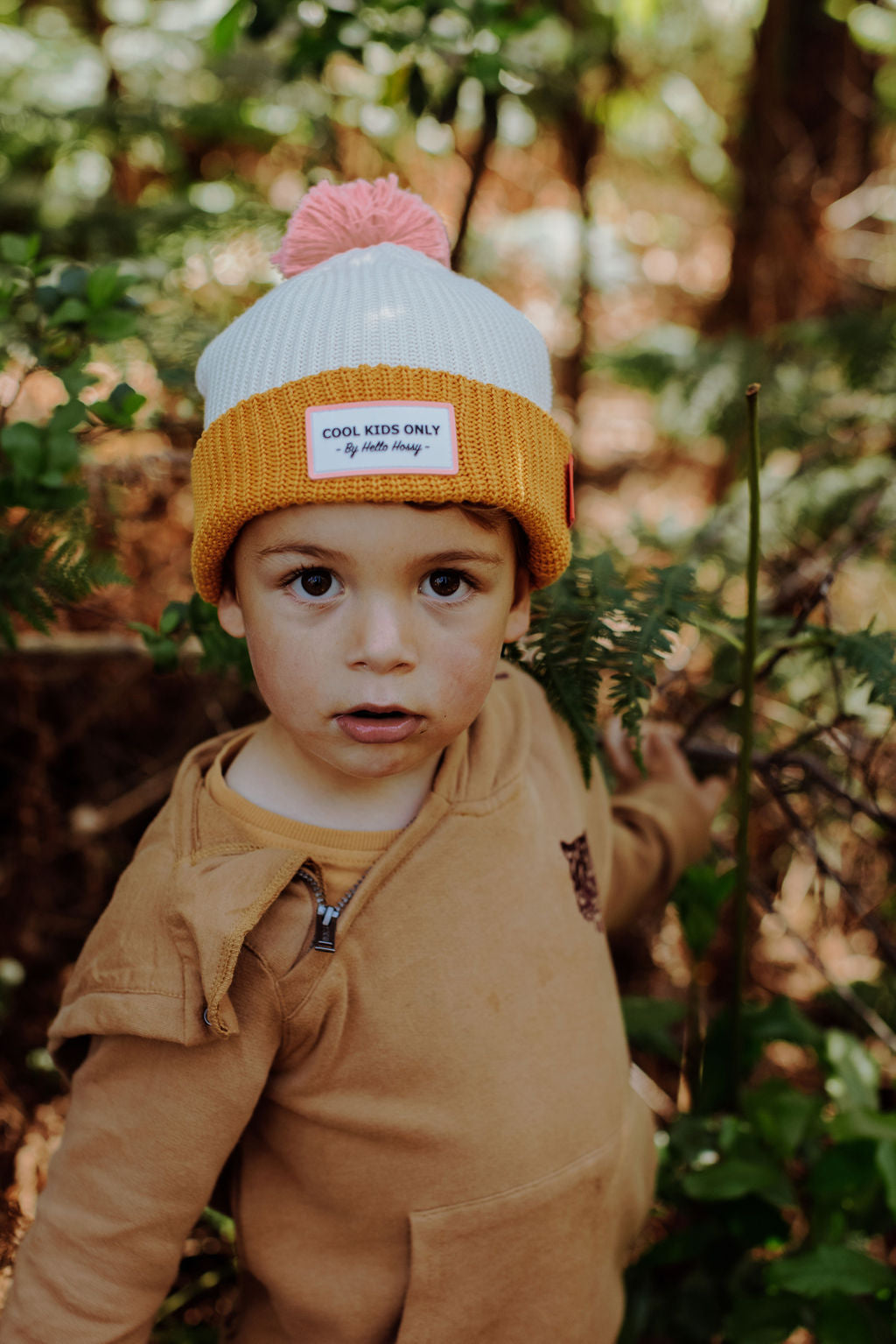 Bonnet Color Block - Camel
