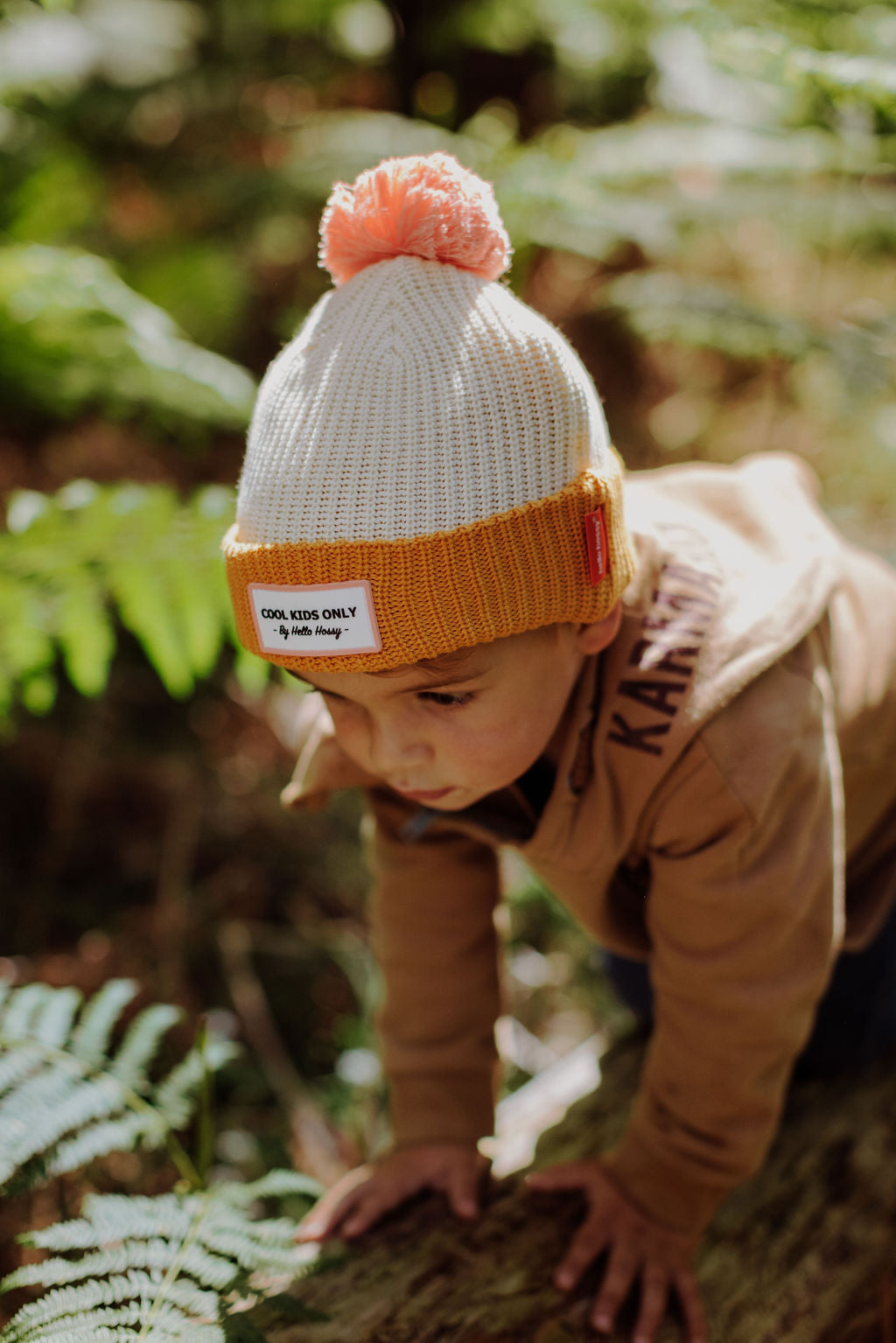 Bonnet Color Block - Camel
