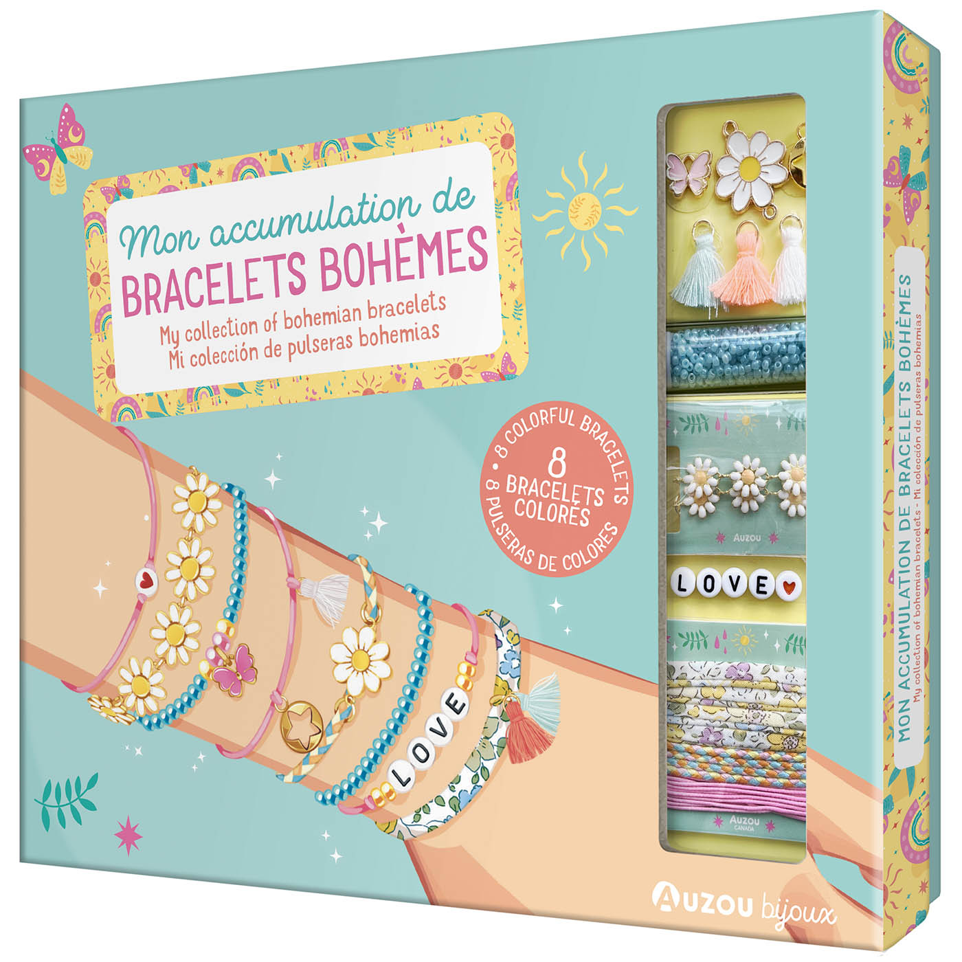 Ma boîte à bijoux - Mon accumulation de bracerlets bohèmes