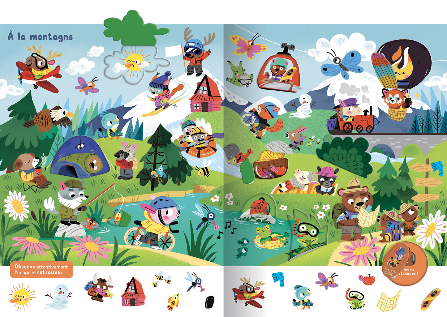 Cherche et trouve surprise - Les animaux