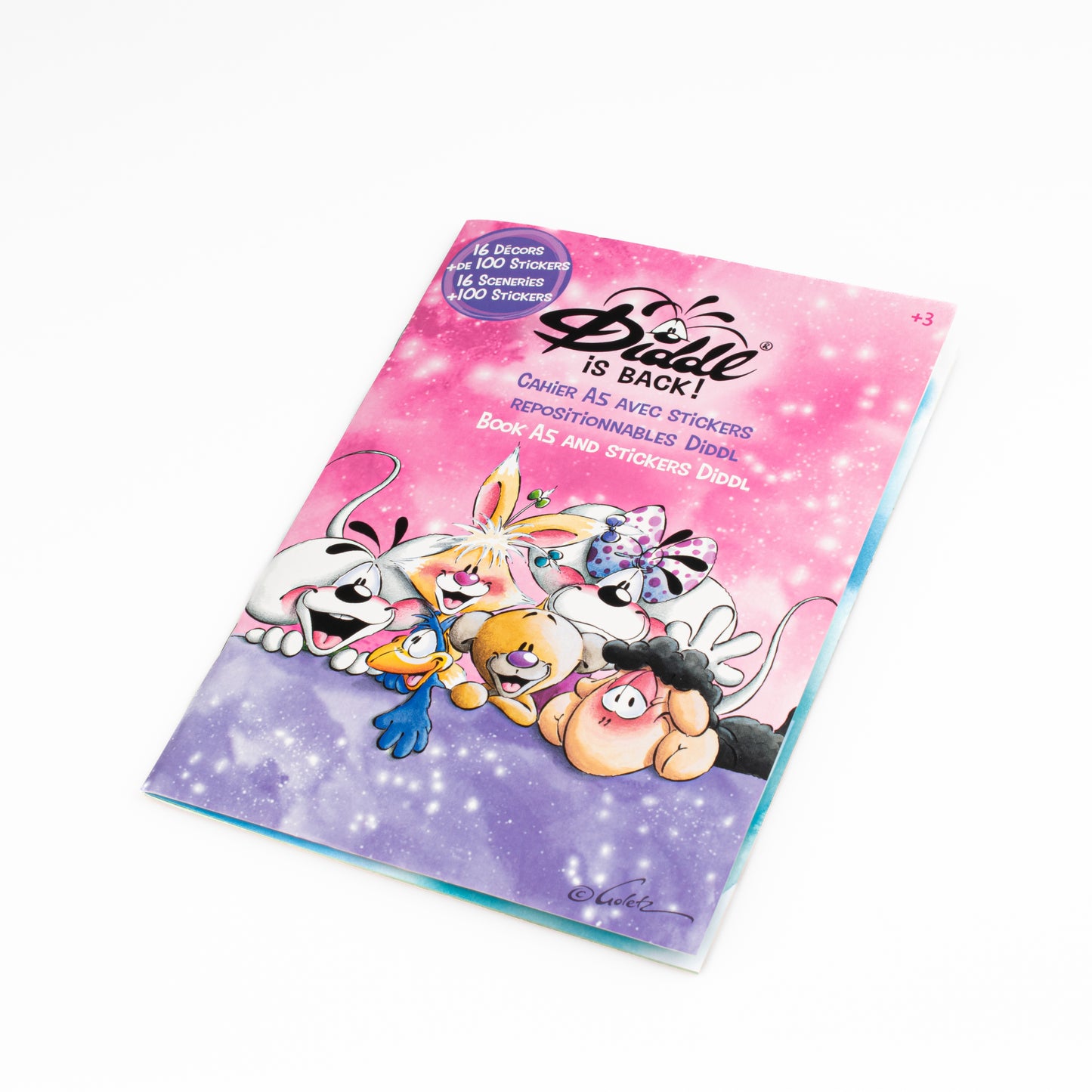 Cahier stickers repositionnables A5 - Diddl