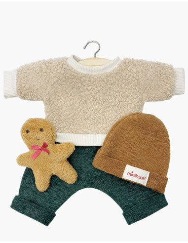 Ensemble 3 pieces pain d epice vert
