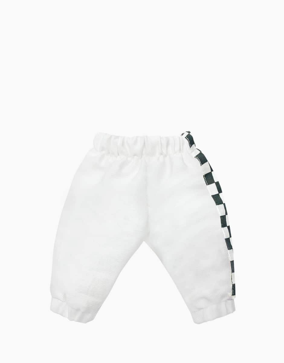 Pantalon francois en gabardine blanc