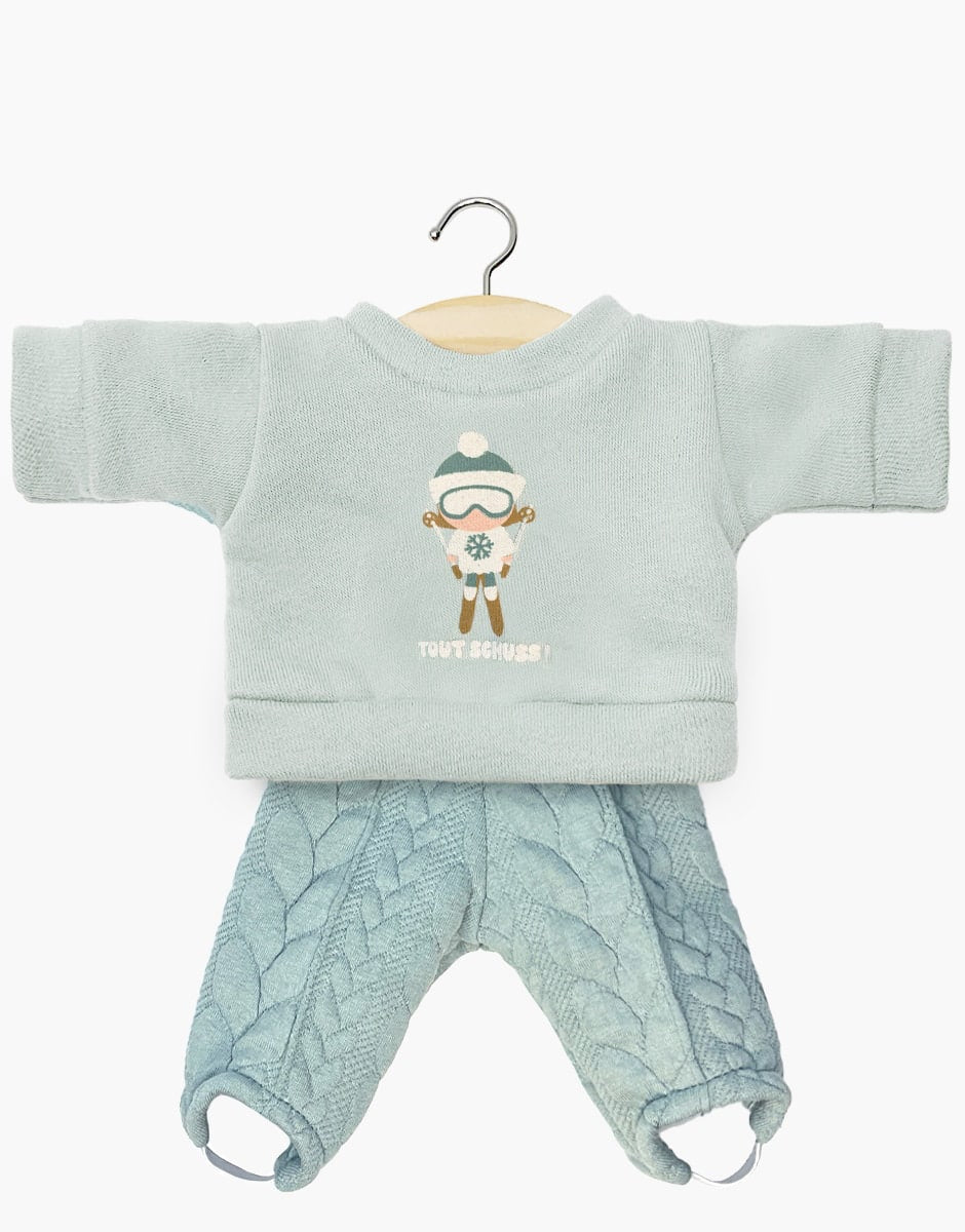 Ensemble jean claude tout schuss fuseau jacquard