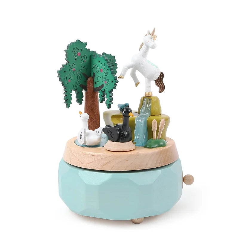 Boîte à musique Cygnes et Licorne N°51