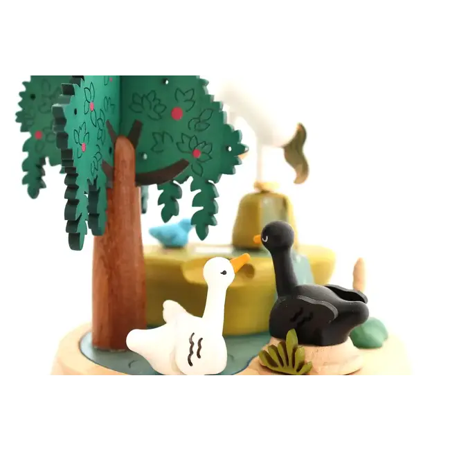 Boîte à musique Cygnes et Licorne N°51