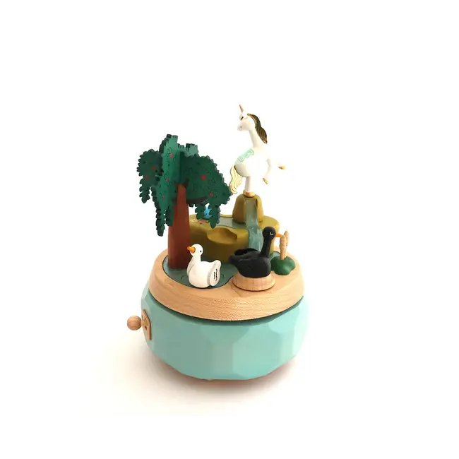 Boîte à musique Cygnes et Licorne N°51
