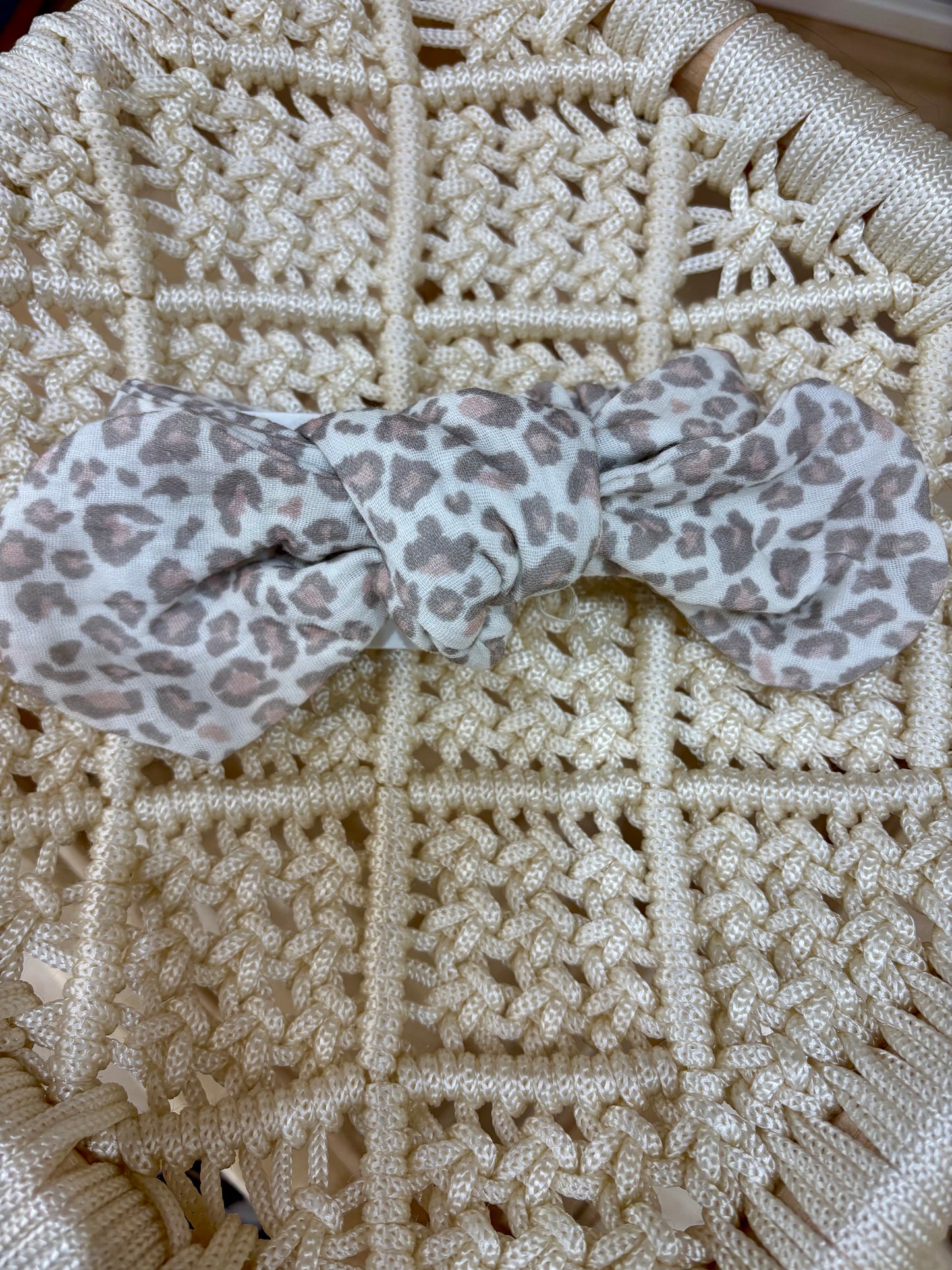 Turban en coton bébé 1-3 mois - Soft Print