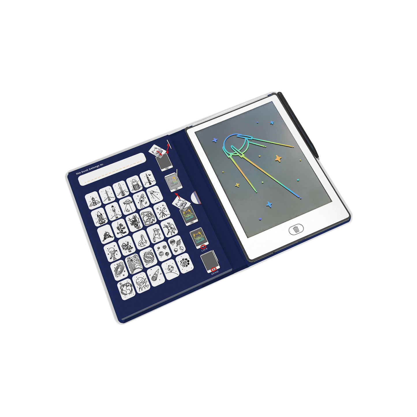 Kidydraw - Mini tablette - Galaxie