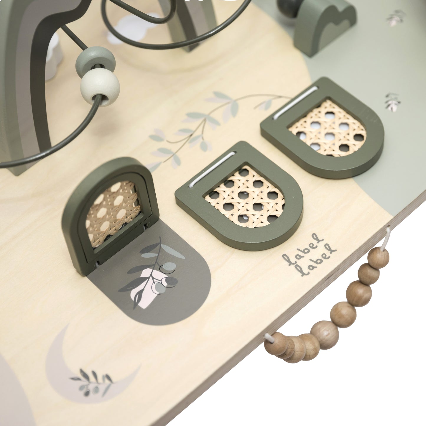 Table d'activités en bois - Olive Green