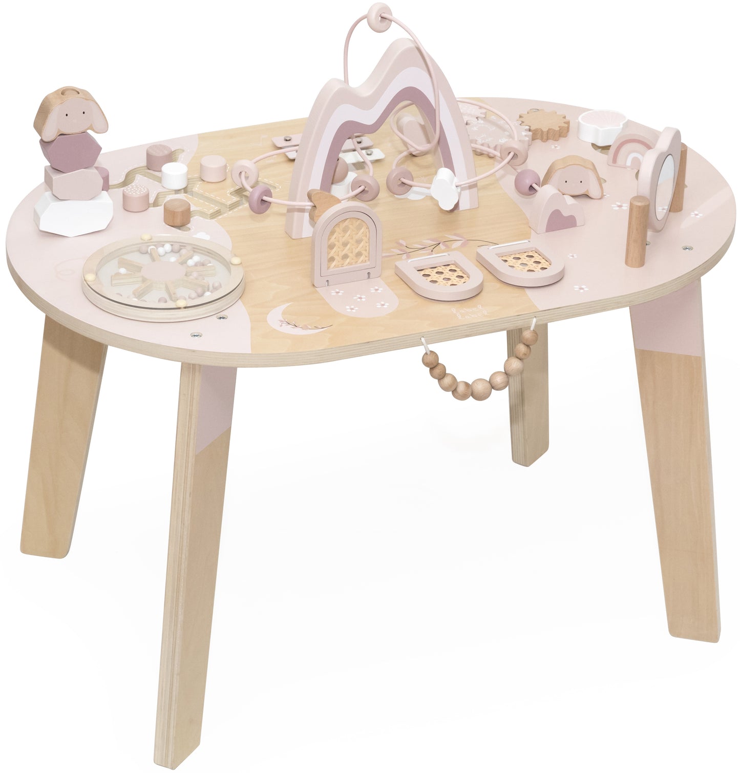 Table d'activités en bois - Pink