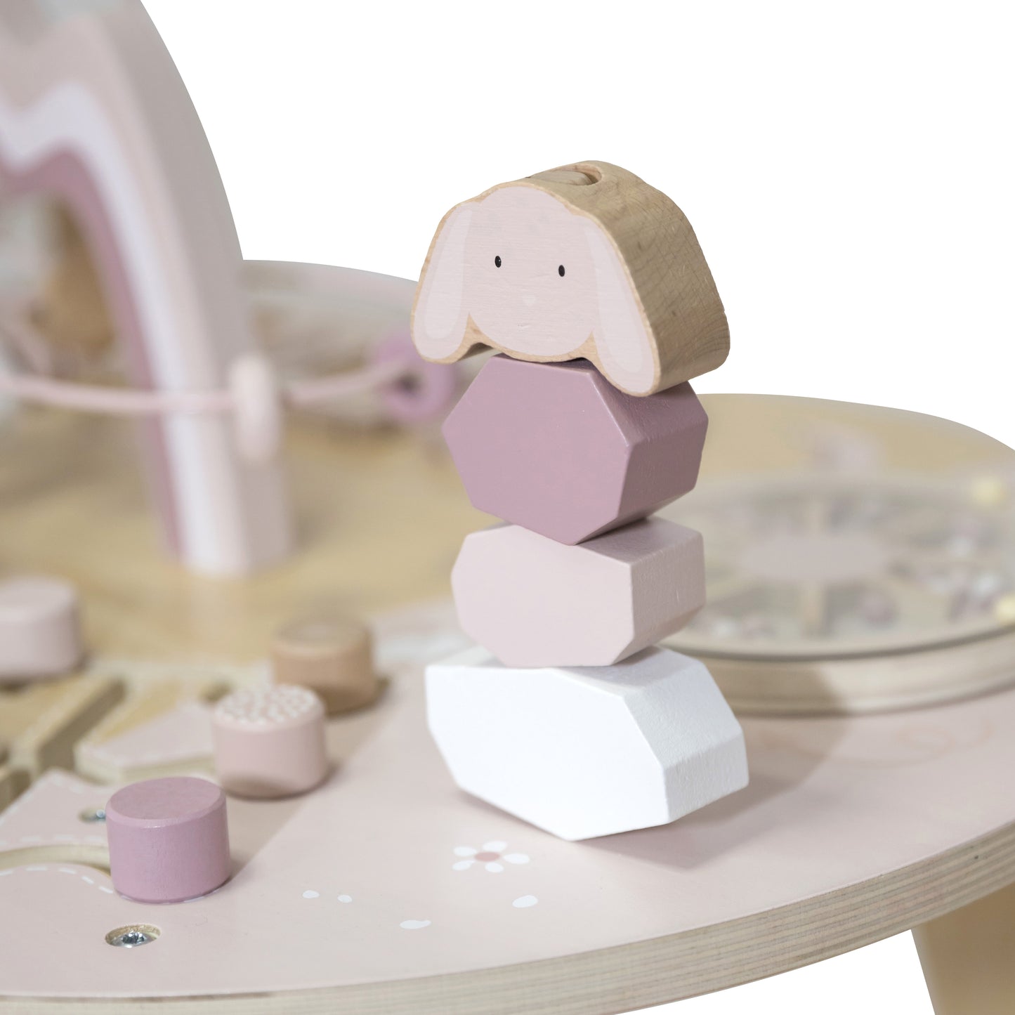 Table d'activités en bois - Pink