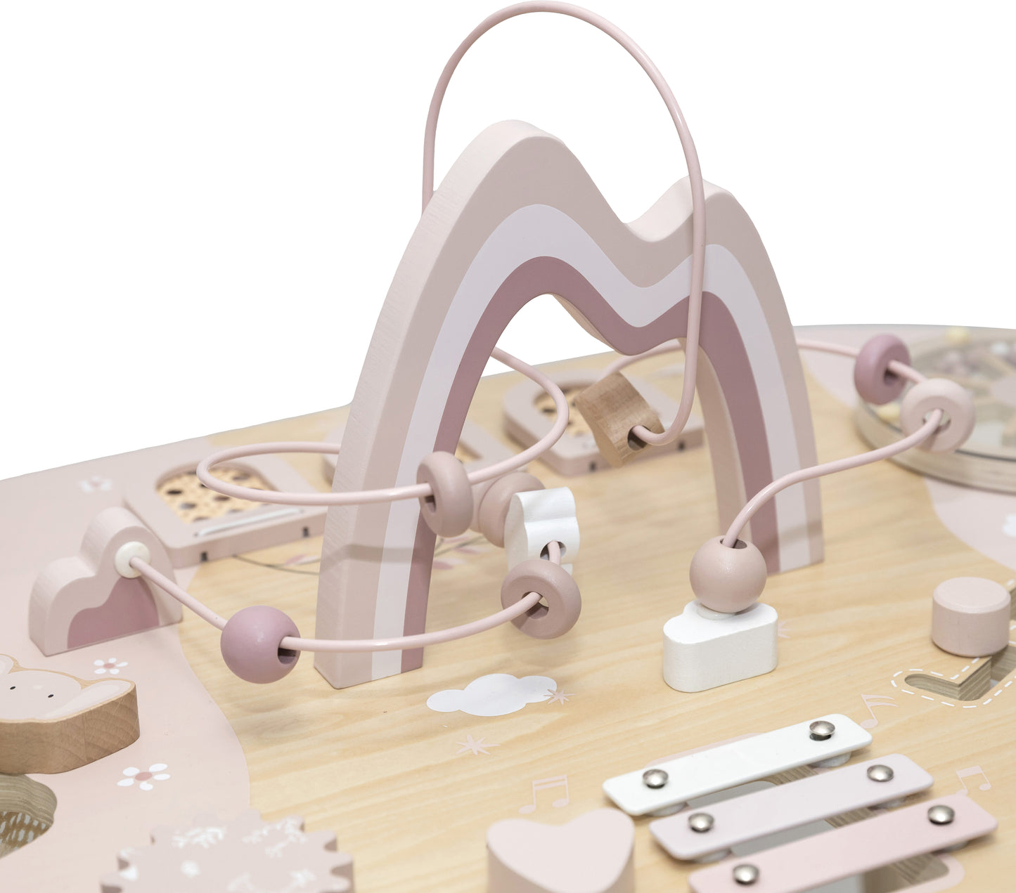 Table d'activités en bois - Pink
