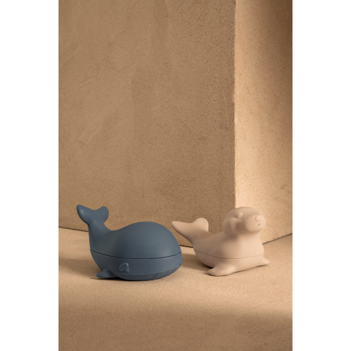Lot de 2 jouets de bain Duncan - Whale Blue & Sandy