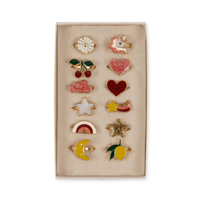 Set de 12 bagues - Multi Color