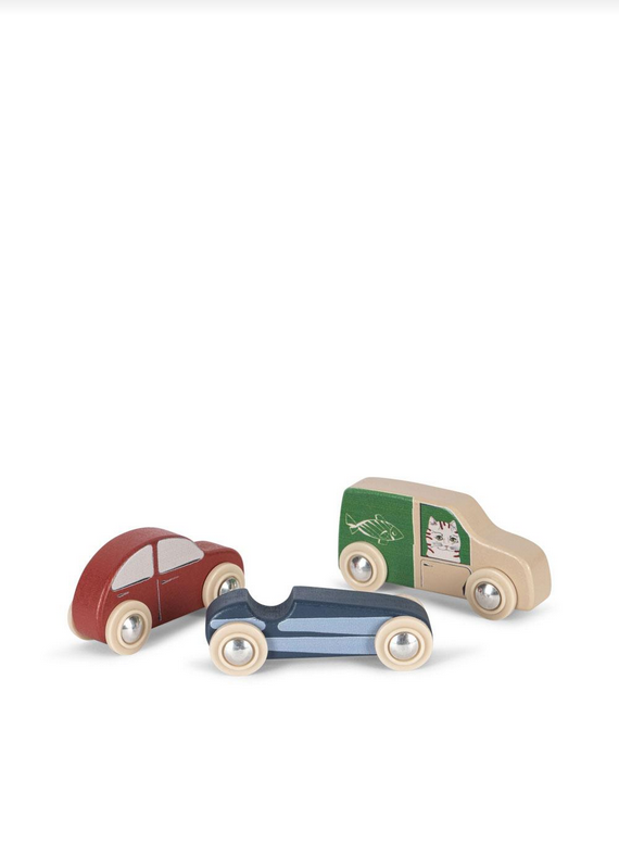 Coffret - Mini voitures en bois