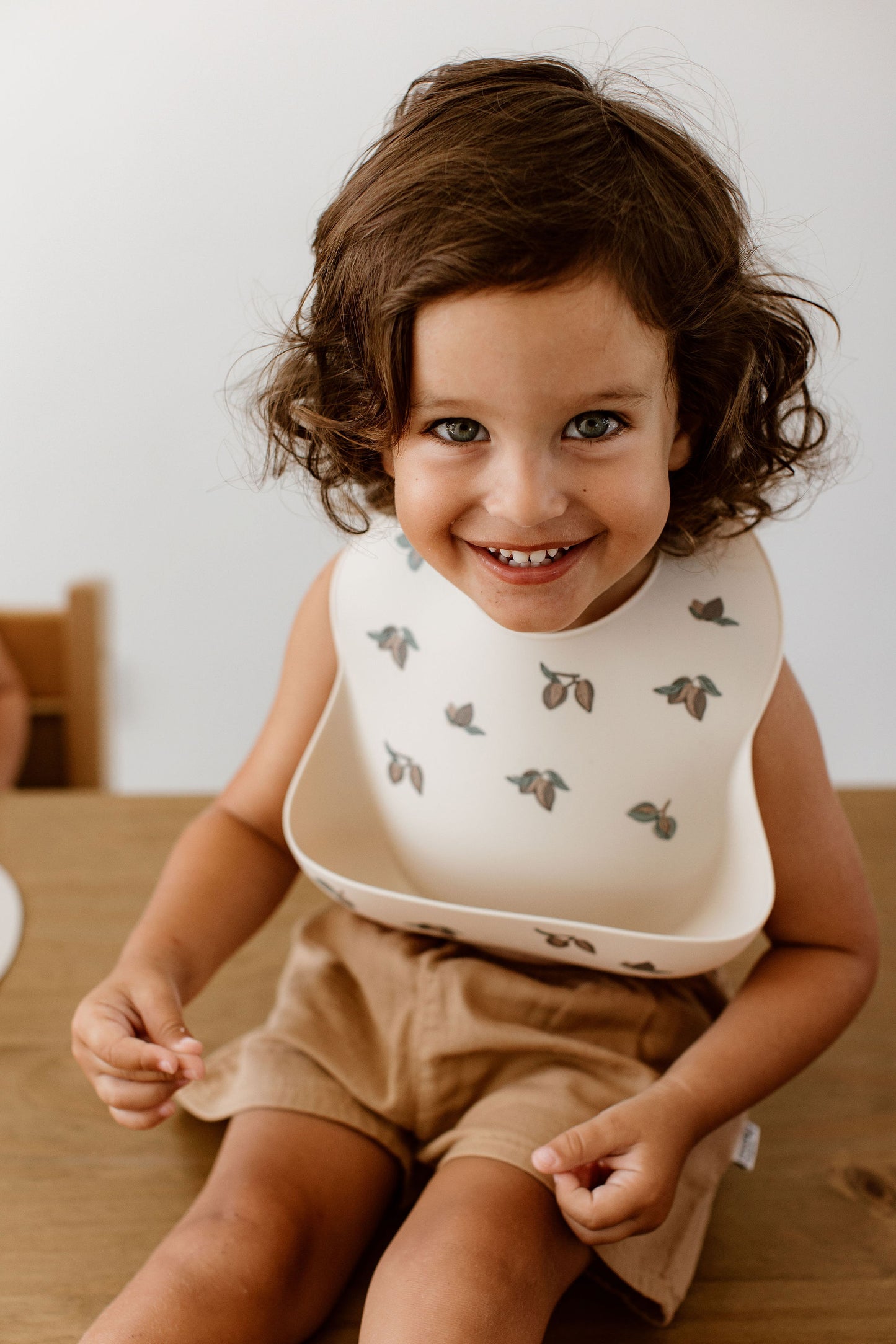 Bavoir en silicone - Amandes