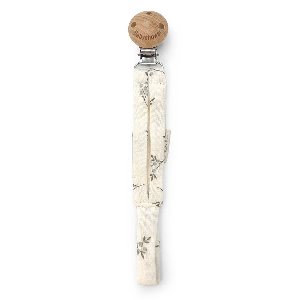 Attache tétine Olive bloom