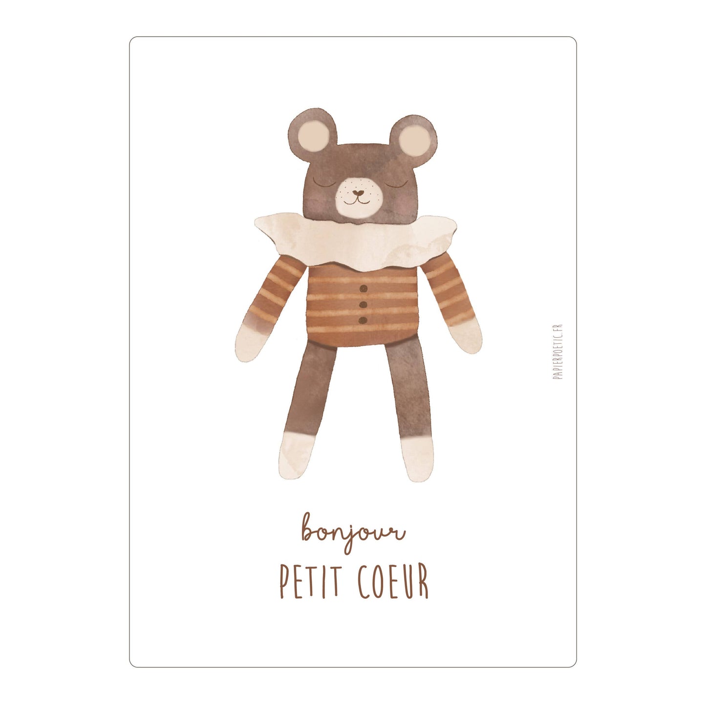 Carte “Doudou Ourson”