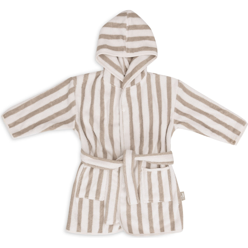Peignoir de bain 3-4 ans - Stripe Olive Green
