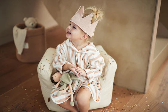 Peignoir de bain 3-4 ans - Stripe Wild Rose