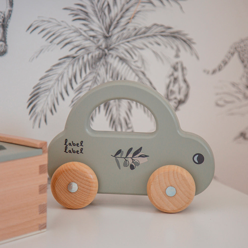Voiture en bois - Olive Green