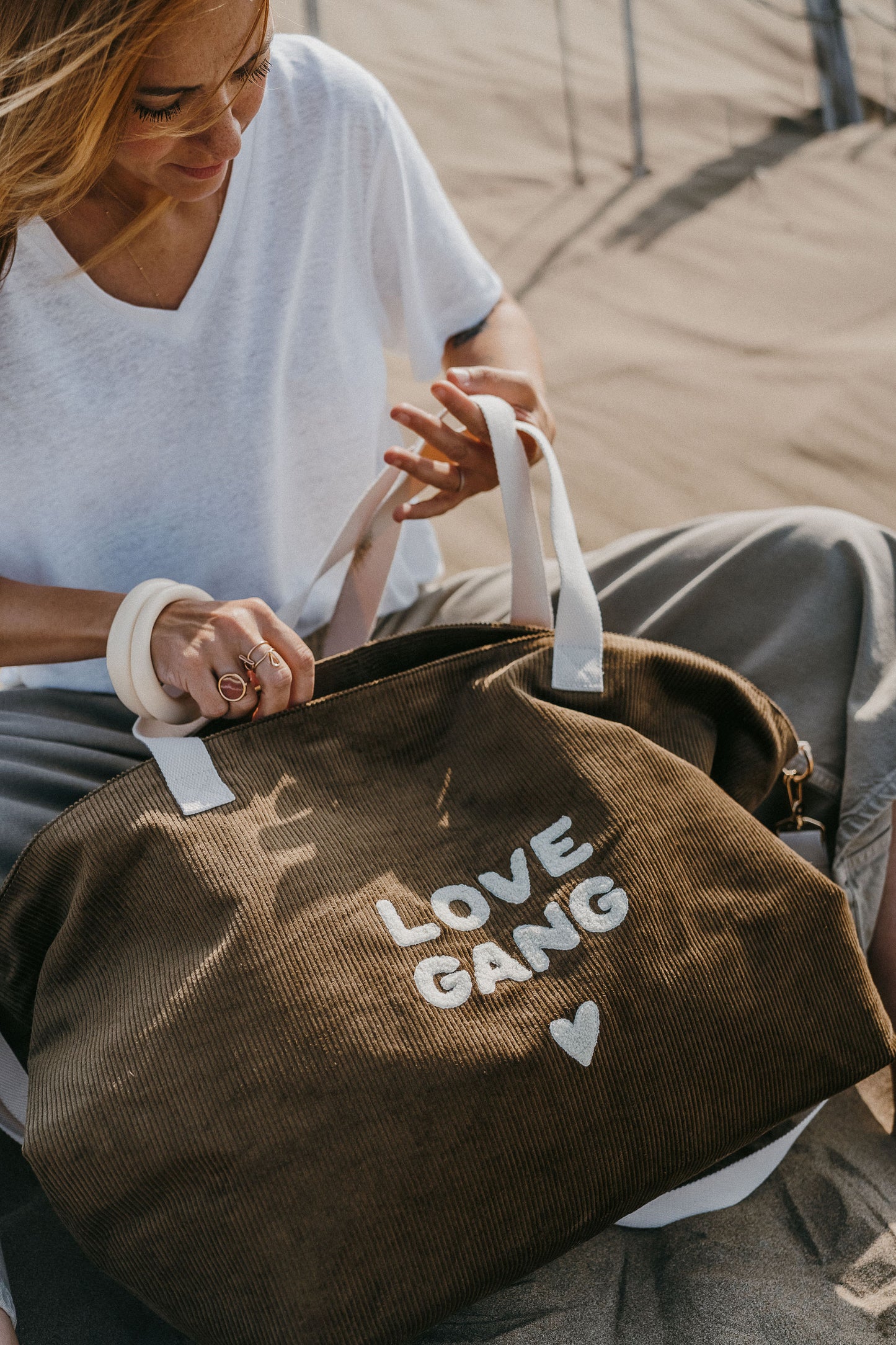 Sac XL velours - Love Gang