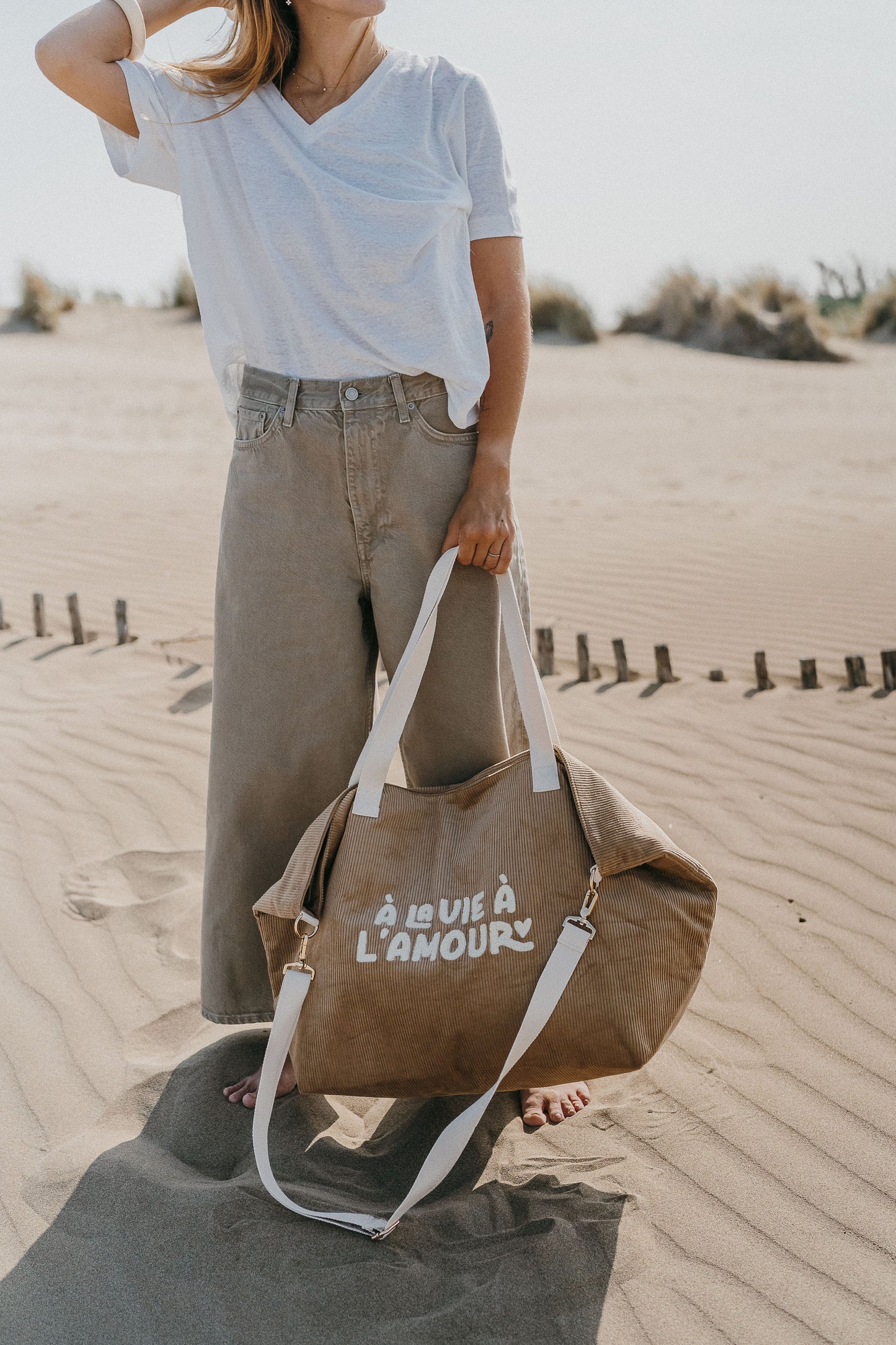 Sac XL velours - A la vie à l'amour