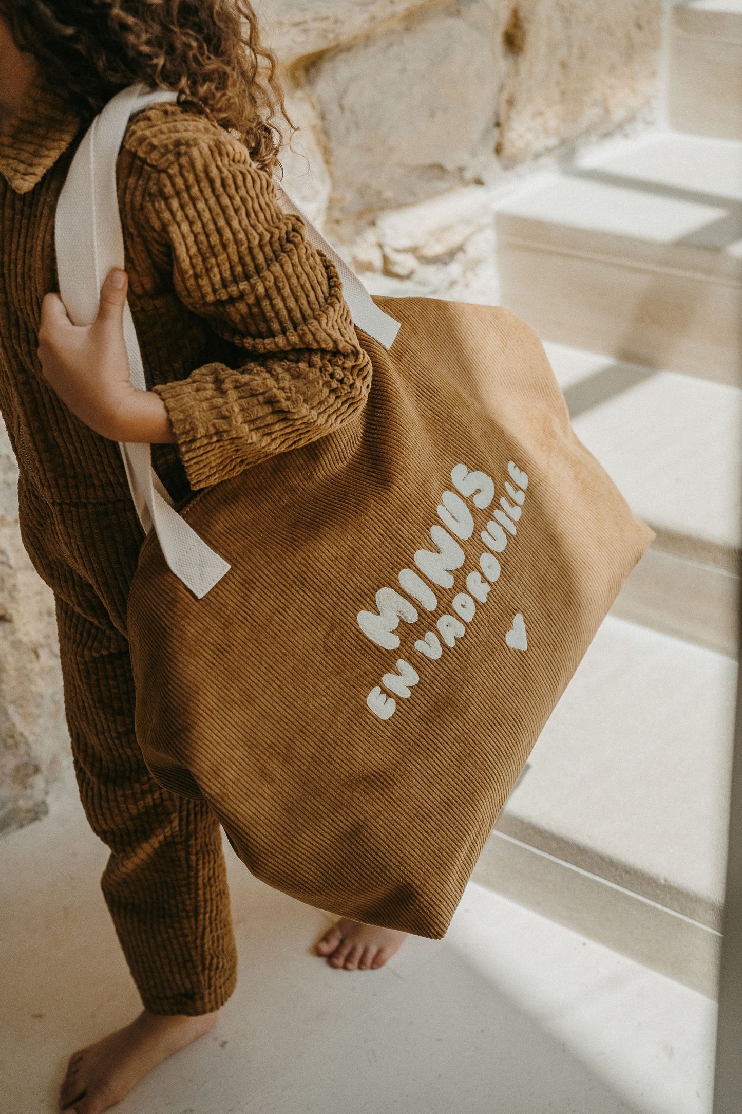 Sac XL velours - Minus en vadrouille
