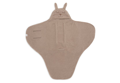 Couverture portefeuille Bunny Cloudy Rib - Milky Coffee