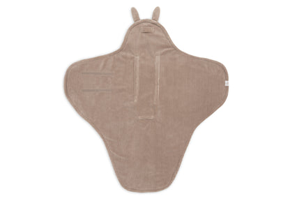 Couverture portefeuille Bunny Cloudy Rib - Milky Coffee