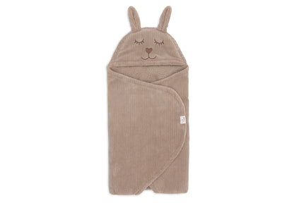 Couverture portefeuille Bunny Cloudy Rib - Milky Coffee