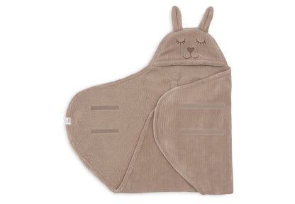 Couverture portefeuille Bunny Cloudy Rib - Milky Coffee