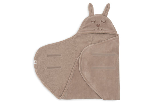 Couverture portefeuille Bunny Cloudy Rib - Milky Coffee