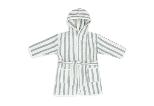 Peignoir de bain 3-4 ans - Stripe Sea Green