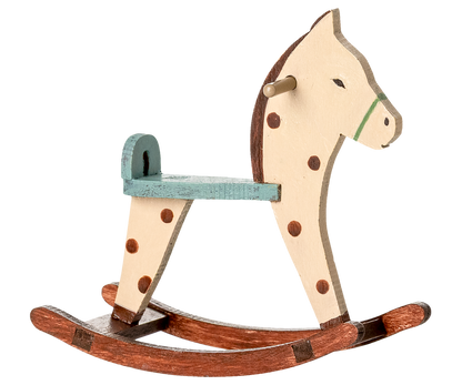 Cheval à bascule Souris - A pois