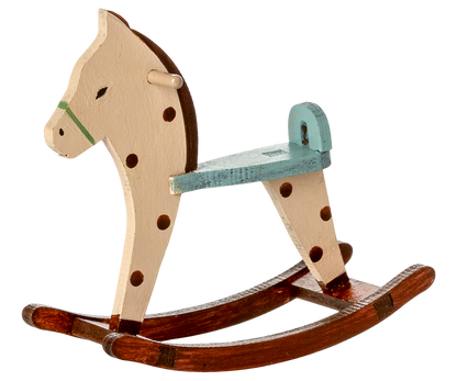 Cheval à bascule Souris - A pois