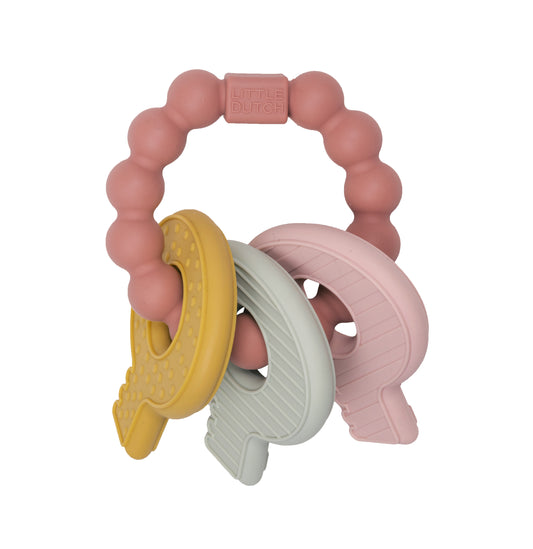 Anneau de dentition clefs - Rose