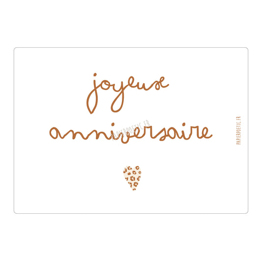 Carte "Joyeux anniversaire Graou"