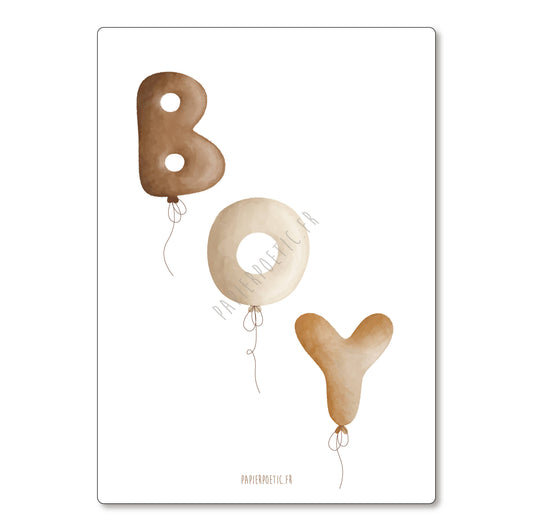 Carte "Ballons Boy"