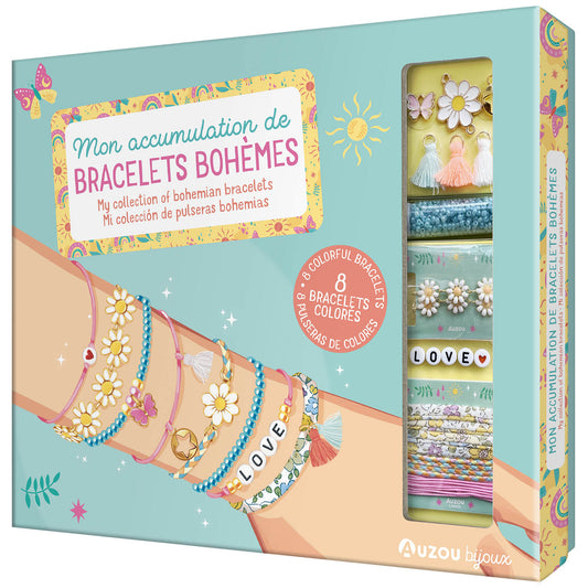 Ma boîte à bijoux - Mon accumulation de bracerlets bohèmes
