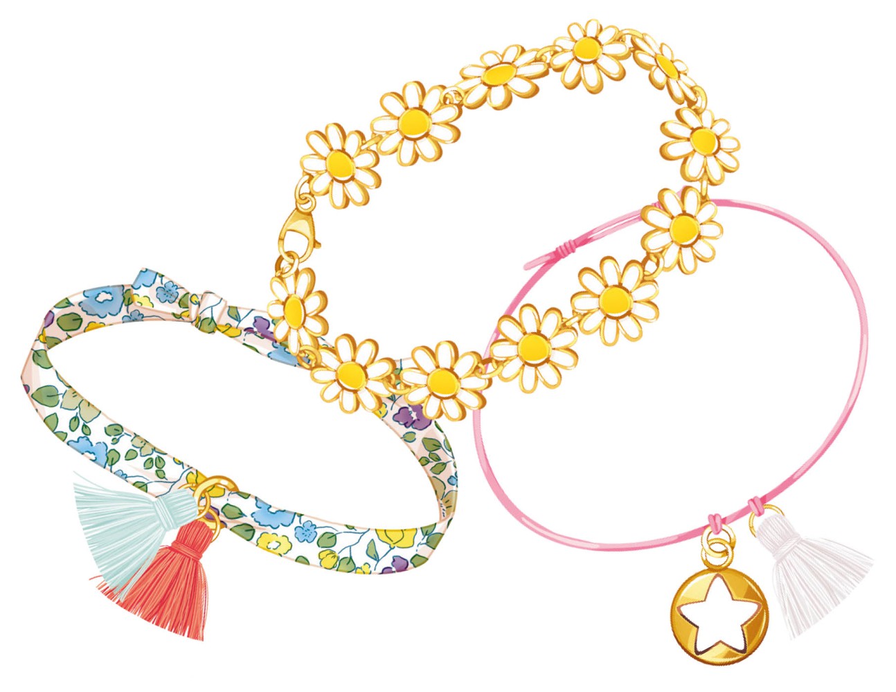 Ma boîte à bijoux - Mon accumulation de bracerlets bohèmes