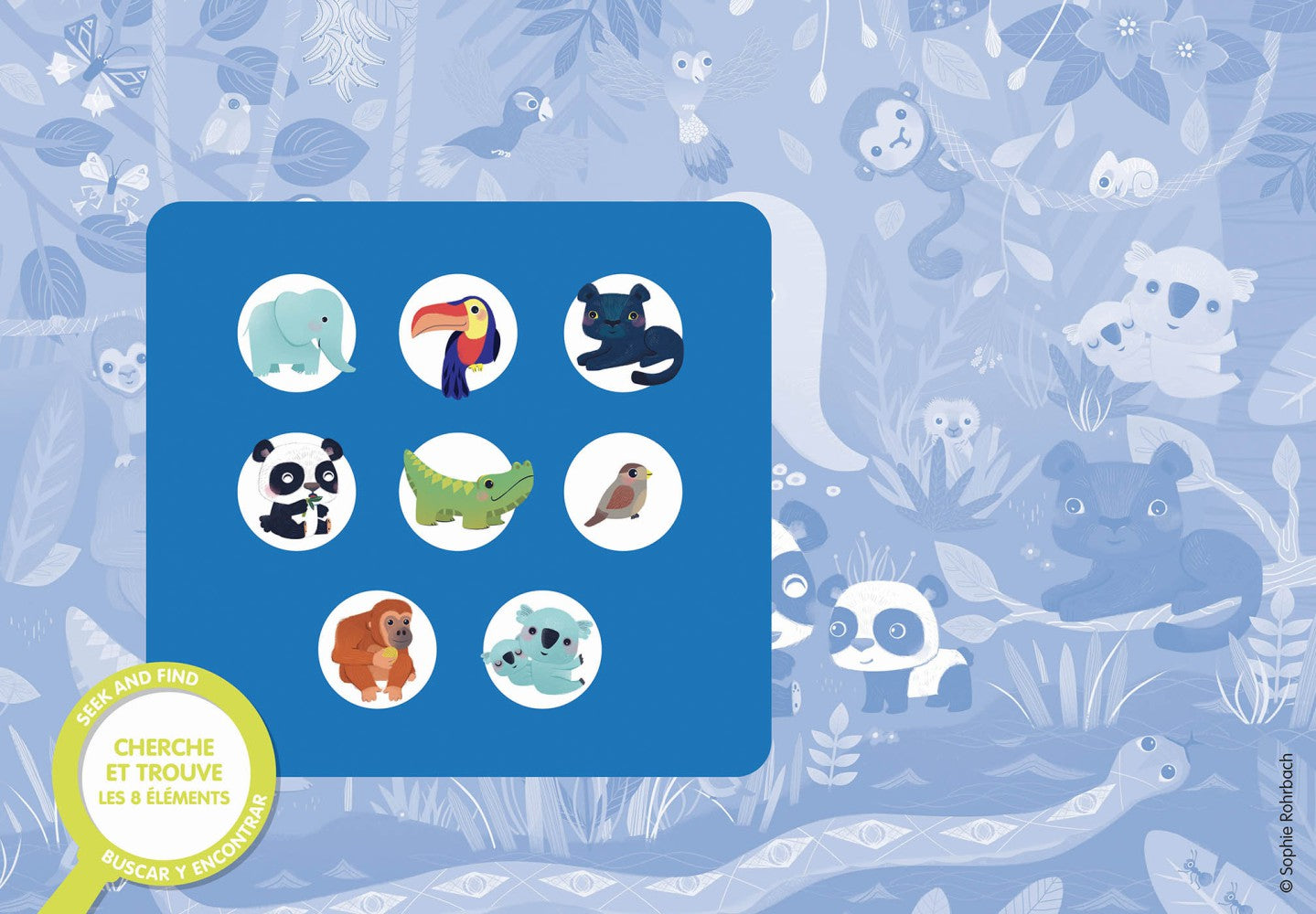 Puzzle cherche et trouve - Les animaux