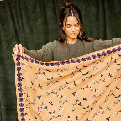 Big Foulard Latika "Cerisier" - Blush
